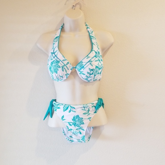 👙Power Flower Underwire Bikini Set NWOT👙 - Picture 1 of 4